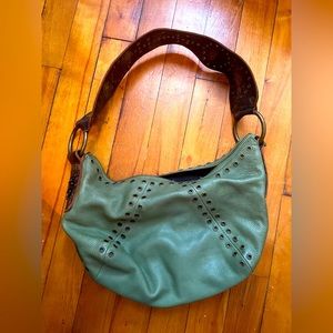 Betsey Johnson Vintage Leather Purse | Army Green